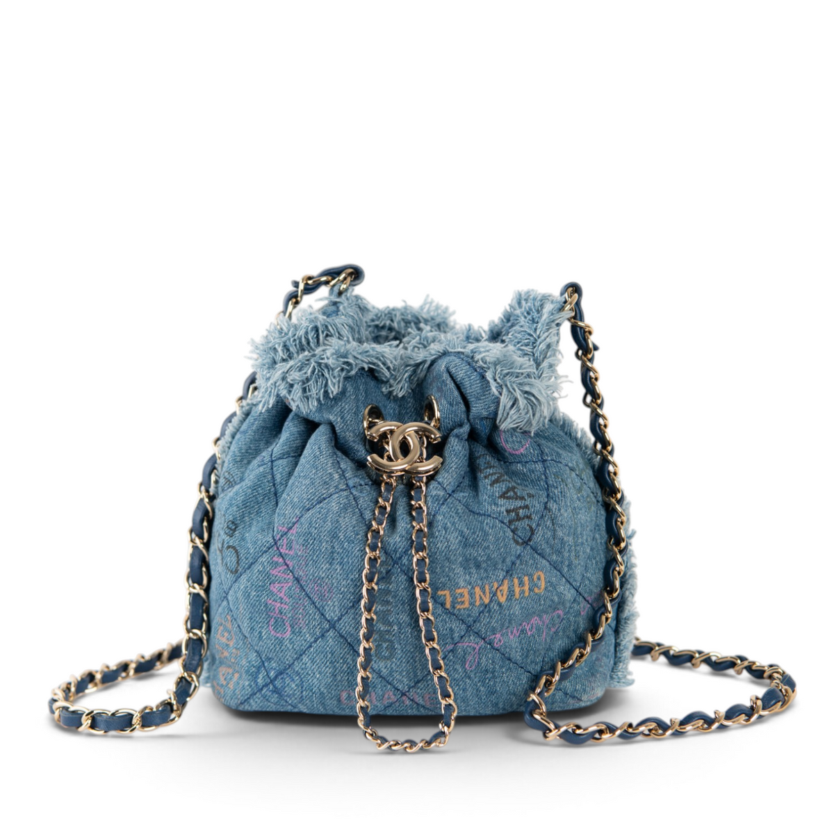 Chanel Chain Bucket Bag - Denim