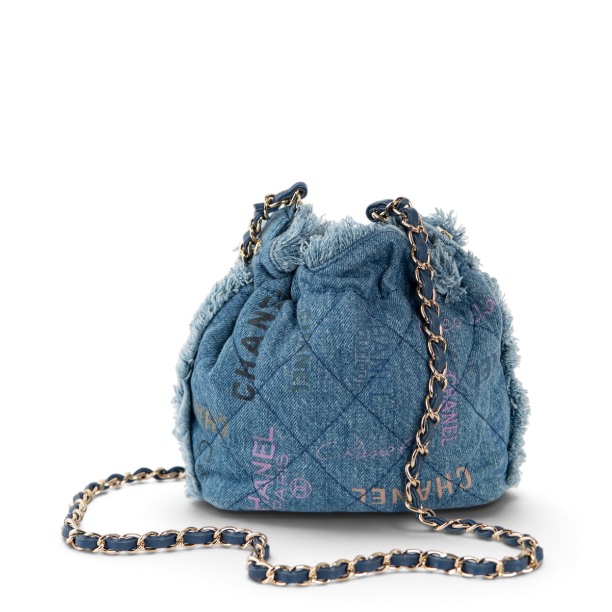 Chanel Chain Bucket Bag - Denim