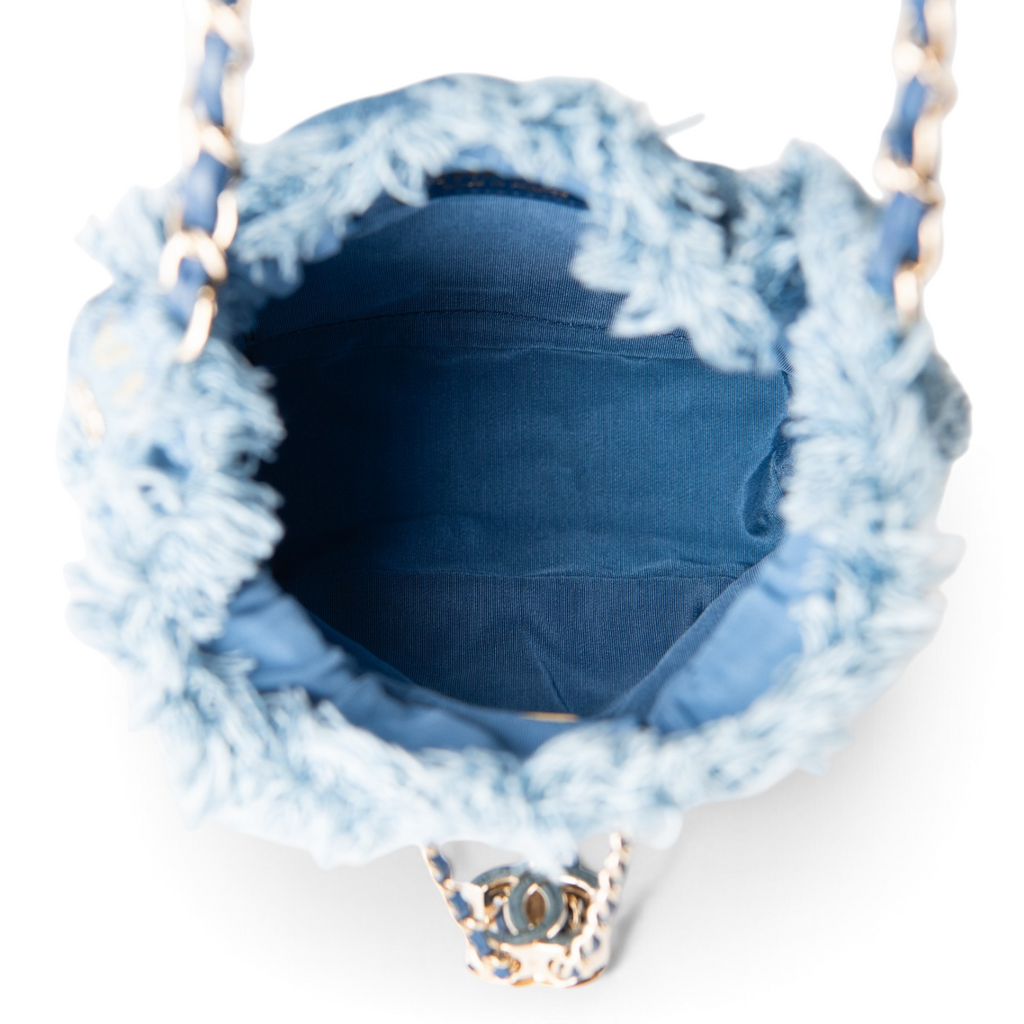 Chanel Chain Bucket Bag - Denim