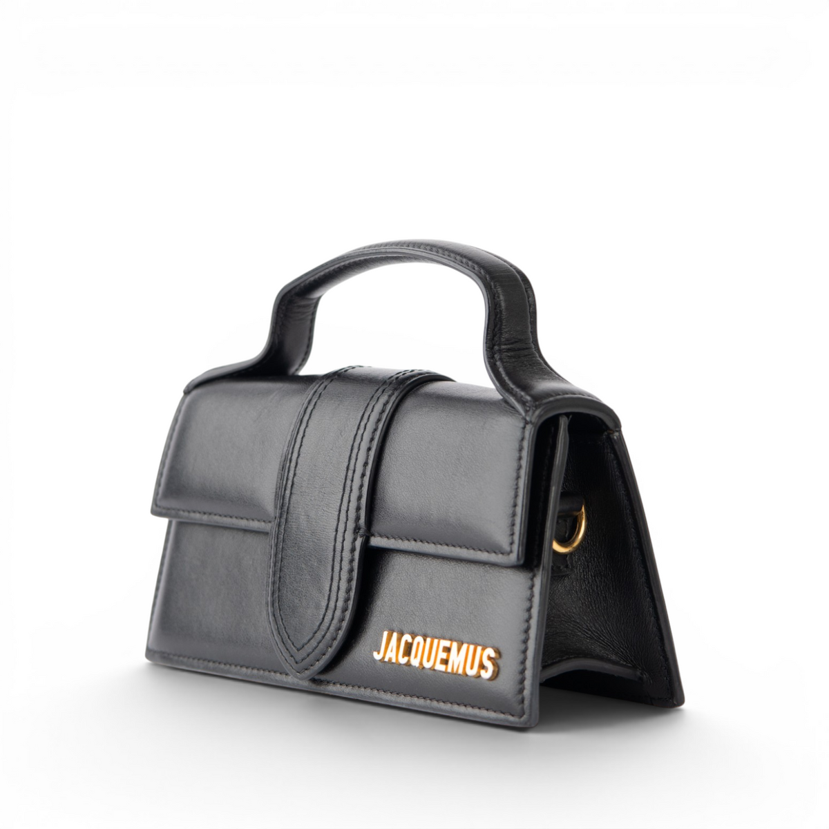 Jacquemus Le Bambino Leather Top Handle — side view