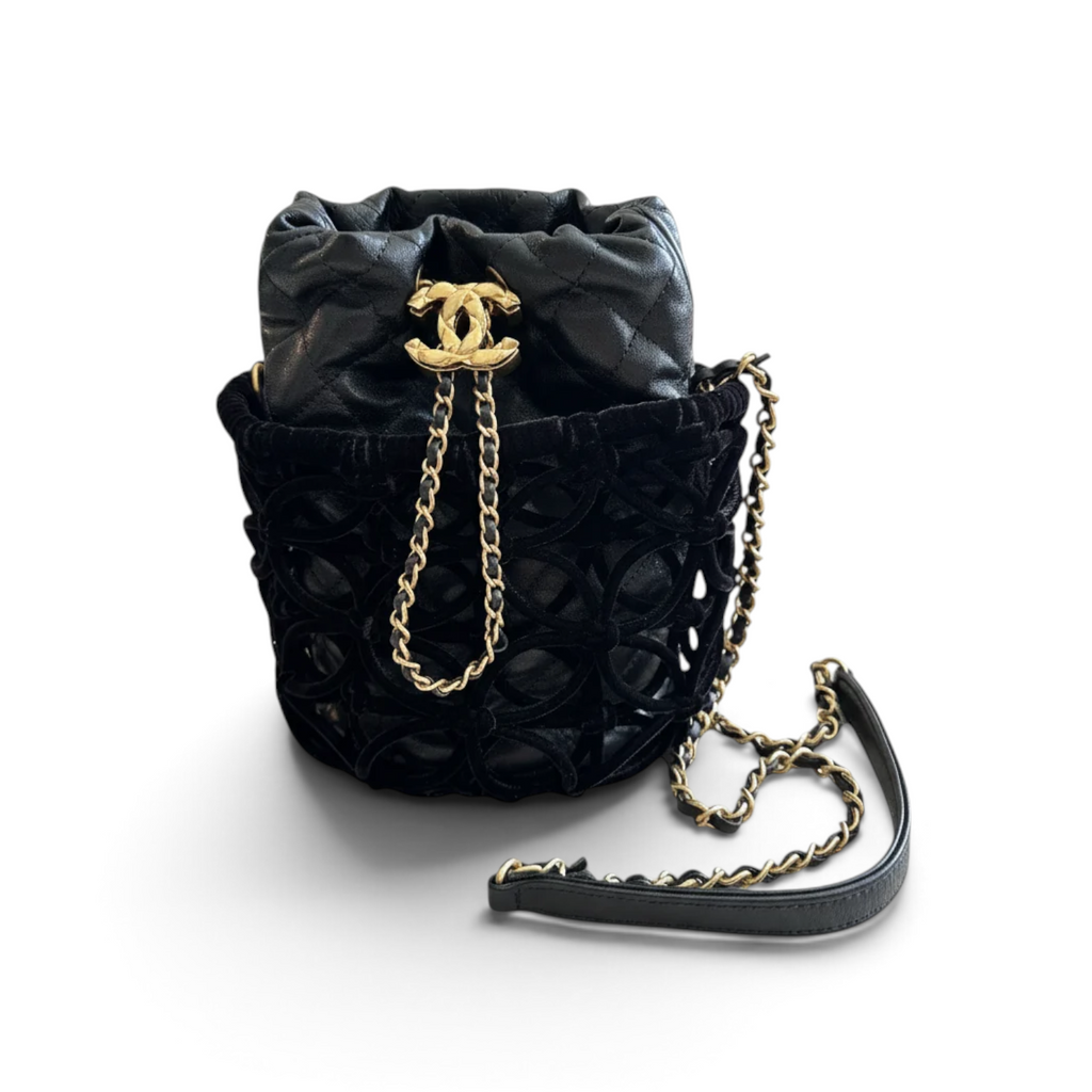 Chanel Mini Bucket Bag — front