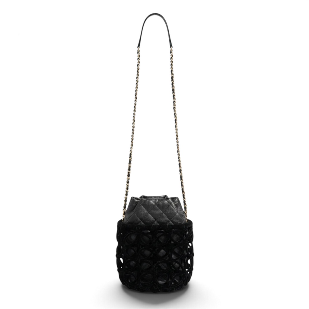 Chanel Mini Bucket Bag — rear