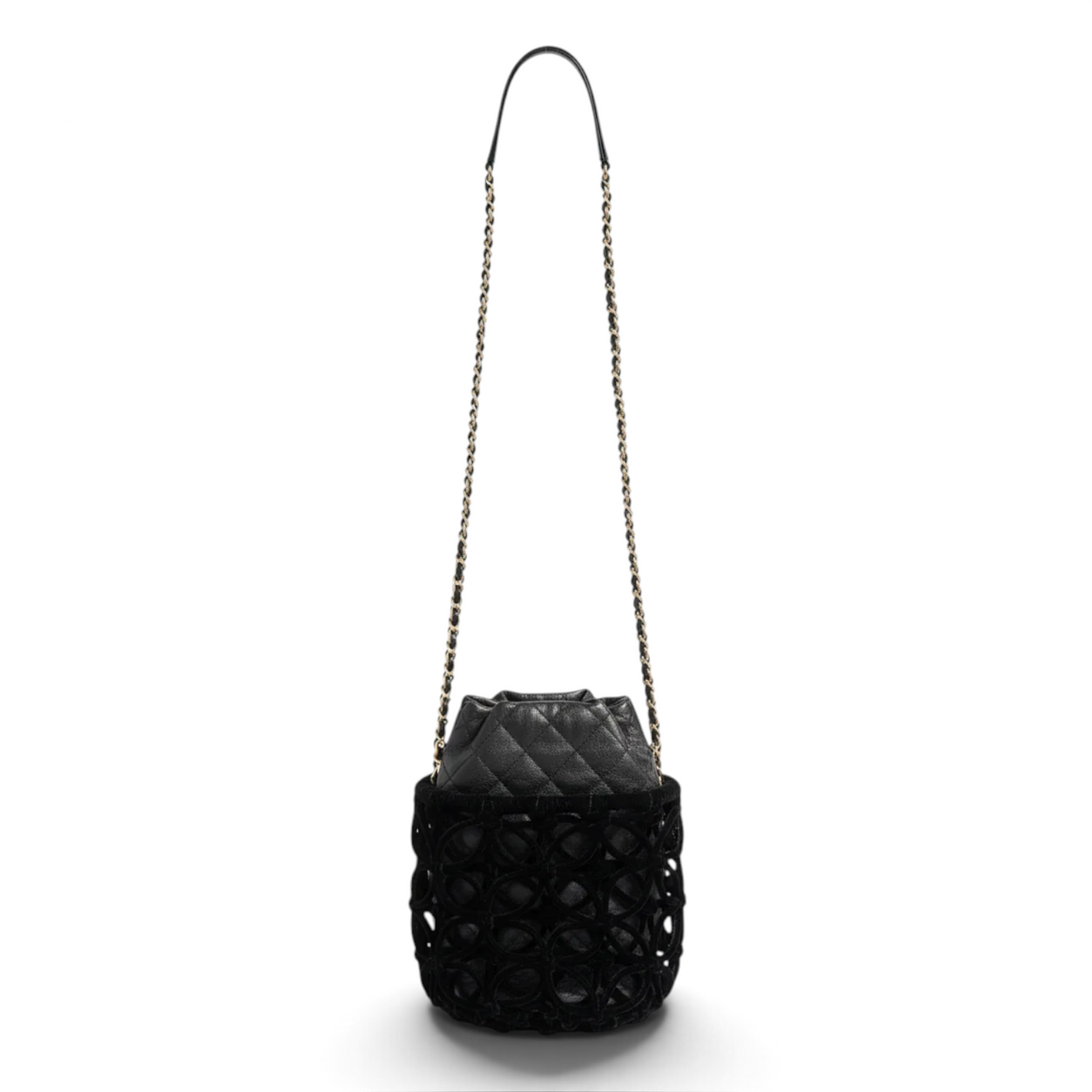Chanel Mini Bucket Bag — rear